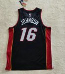 Maillot de Basket #16 Johnson Miami Heat Noir